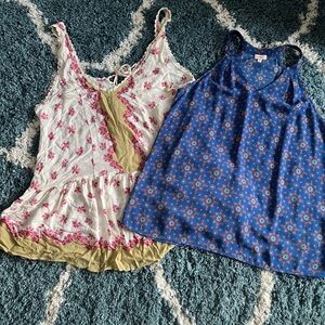 Bundle of 2 Flowy Tanks, Intimately Free People & Pixley